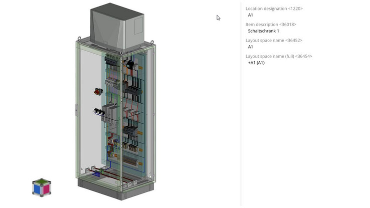 Os projetos podem ser facilmente visualizados com a nova vista 3D do EPLAN eVIEW Free.